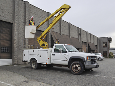 Commercial electric services - Bucket truck